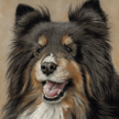 Tricolored Shetland Sheepdog
