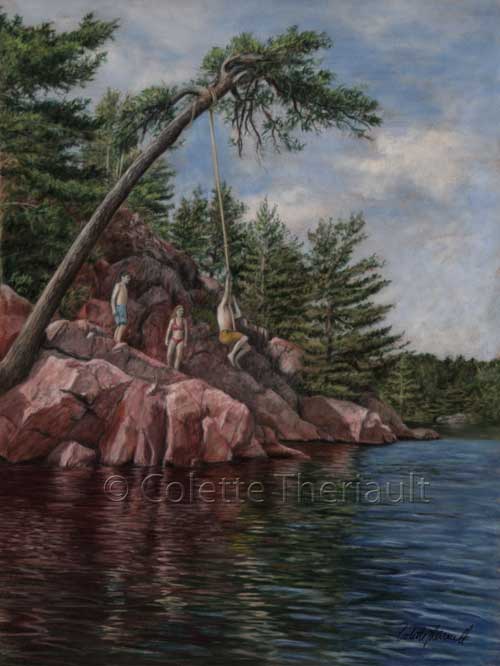 Summer Fun Pastel Painting